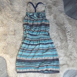 BCBG Blue Patterned Women's Dress